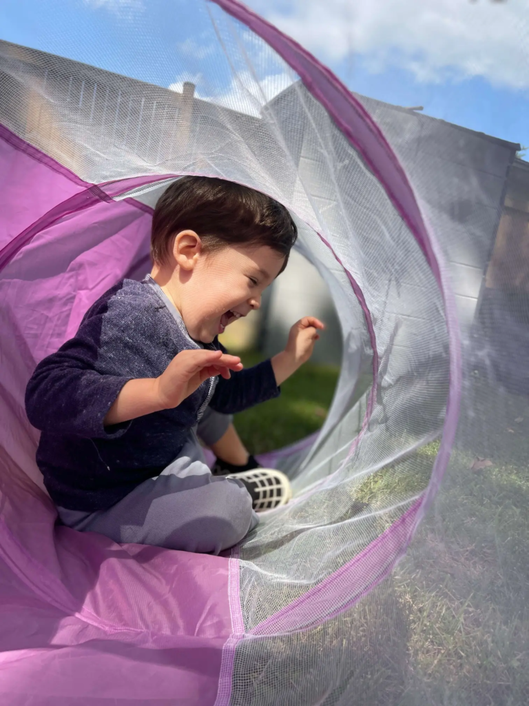 child enjoying life